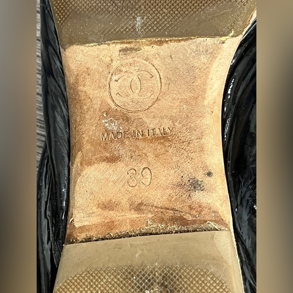 Chanel Patent Two Tone Ballet Flats - Picture 10 of 11